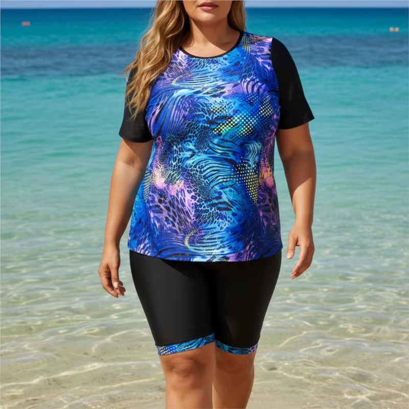 XL-6XL grande taille taille haute Bikini femmes Push Up grande taille 5XL 6XL maillot de bain été Mu